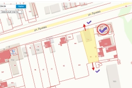 Земля под магазин Лунева 164а-выход на Ленина-Выселки